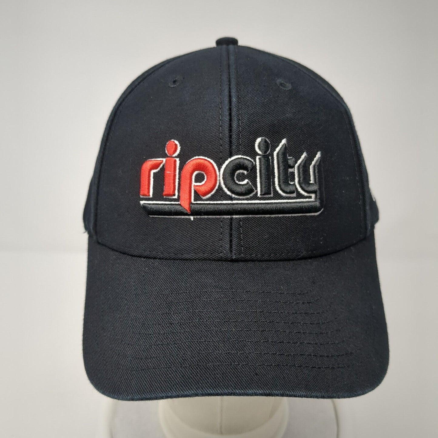 Rip City Strapback Hat Black One Size Adjustable Embroidered 6 Panel Adidas