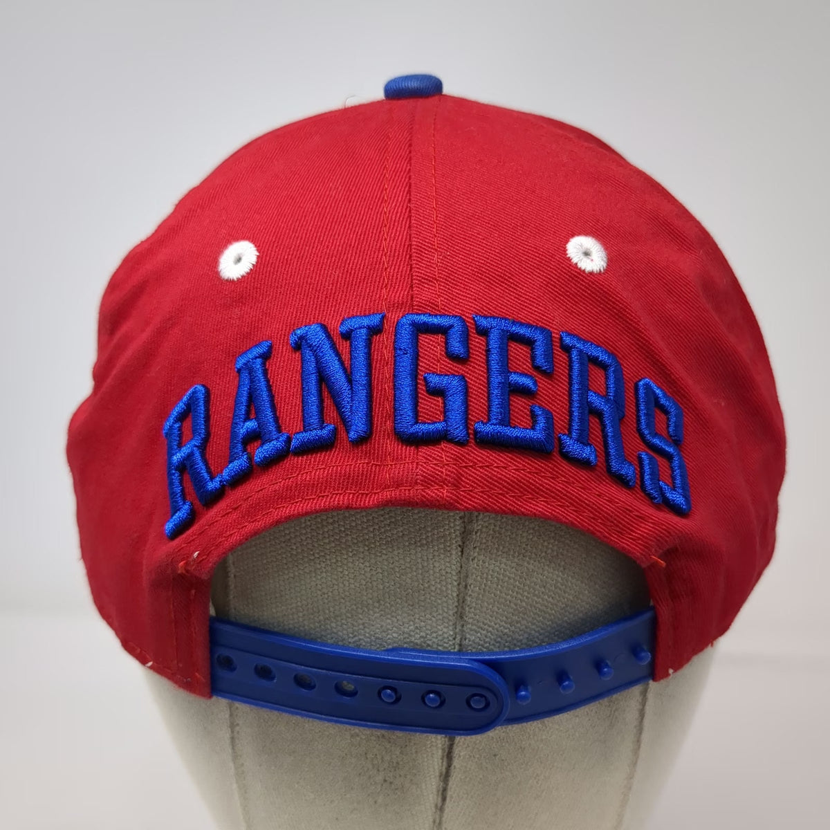 New York Rangers NHL New Era 5 Panel Red Blue S-M Snapback Hat Vintage Hockey
