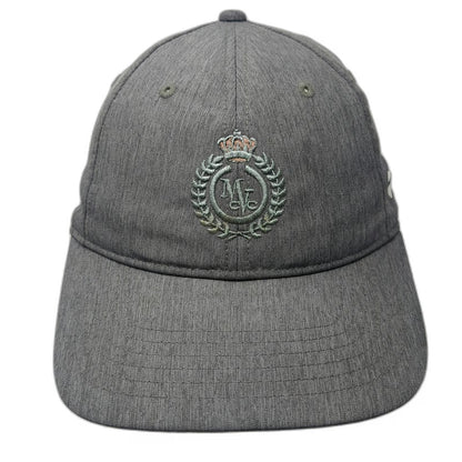 TaylorMade Baseball Cap Gray OSFM MVC Crest Logo Polyester Slideback Golf Hat