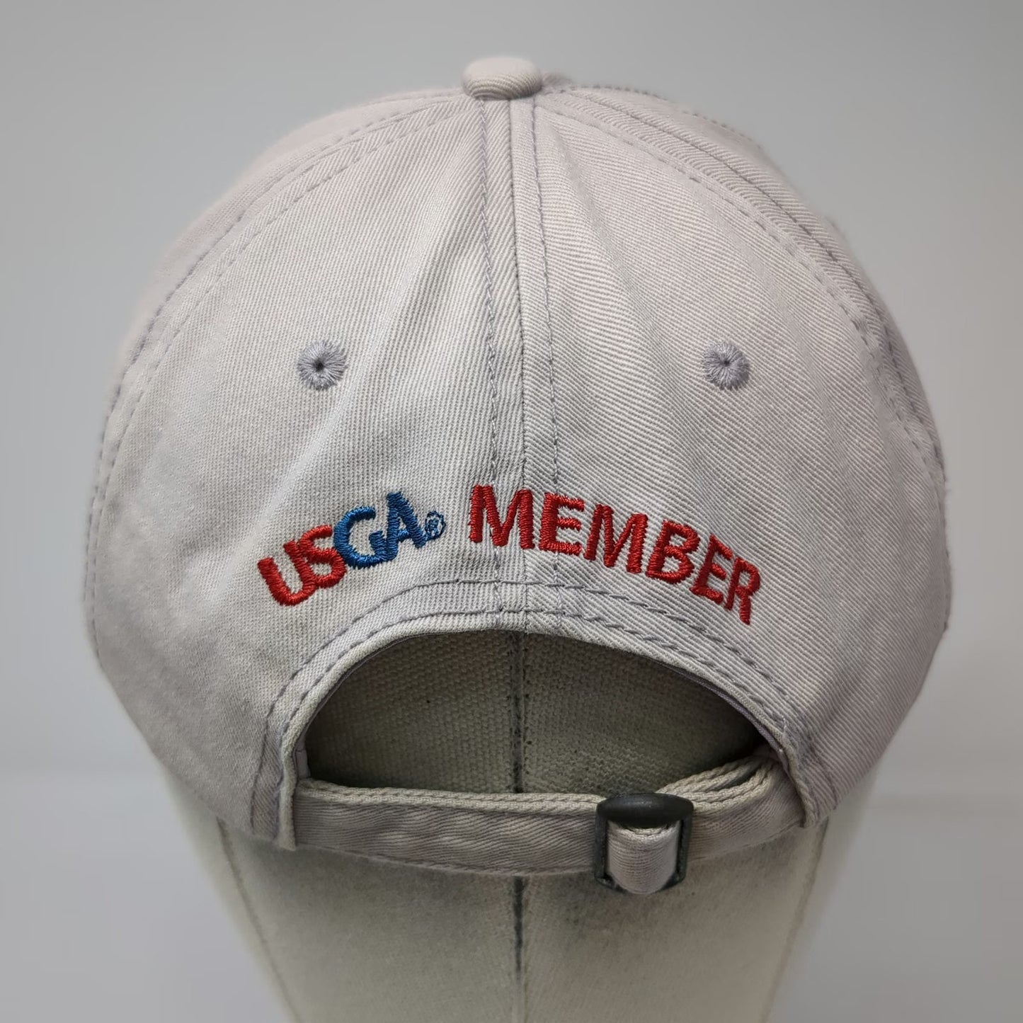 USGA Baseball Cap Gray One Size Slideback Oakmont 2016 US Open Member Golf Hat
