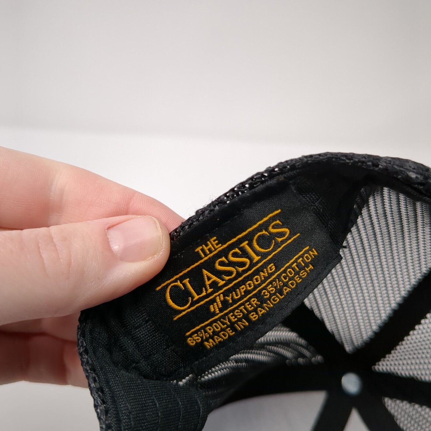 Plan B Snapback Mesh Back Trucker Hat Black One Size Adjustable Yupoong