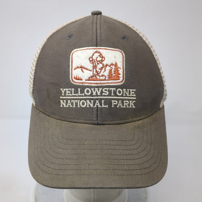 Yellowstone National Park Trucker Hat Brown One Size Adjustable Mesh Back Ouray