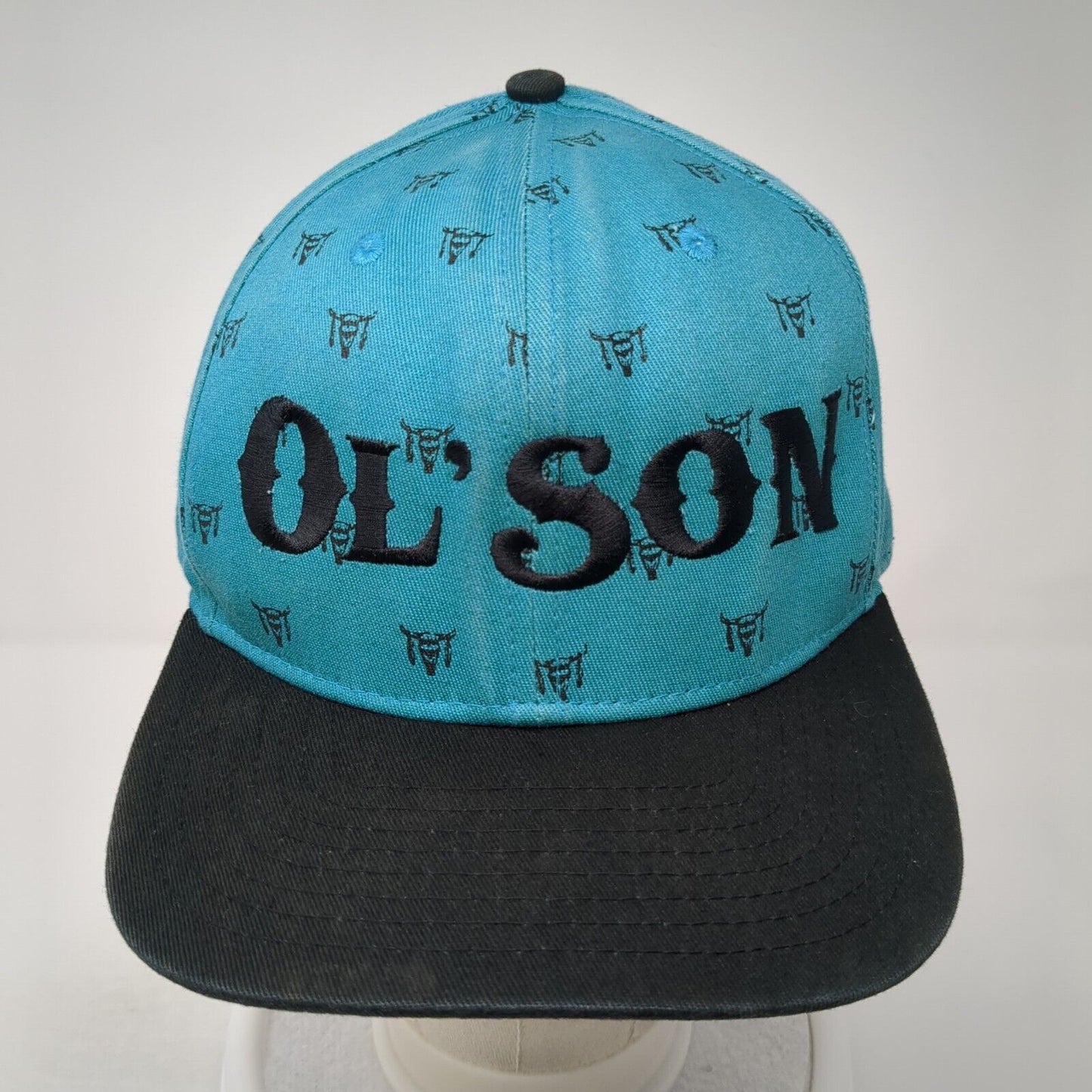 Ol' Son Snapback Hat Blue One Size Adjustable Embroidered Rodeo Time Dale Brisby