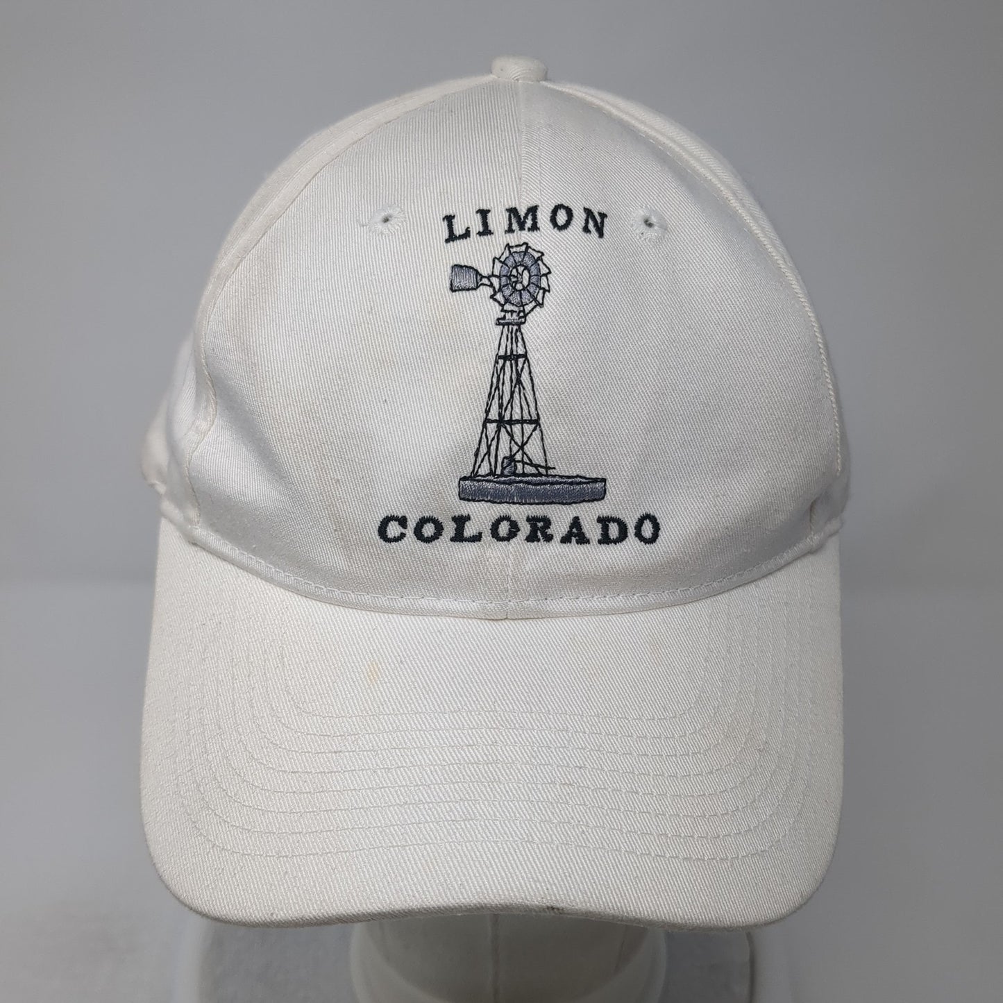 Limon Colorado Strapback Baseball Cap White One Size Adjustable Embroidered