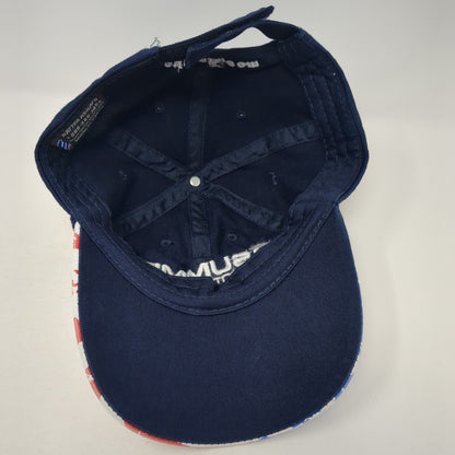 Summit Electric Supply Strapback Baseball Cap Blue One Size Adjustable Patriotic