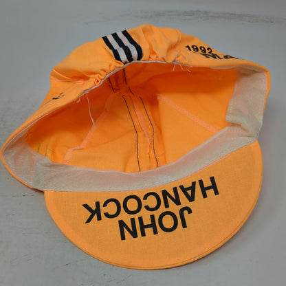 O'Gara 1992 New York City Marathon John Hancock Orange Baseball Cap Hat Vintage