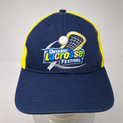Ontario Lacrosse Festival Strapback Trucker Hat Multi 56 Adjustable Mesh Back