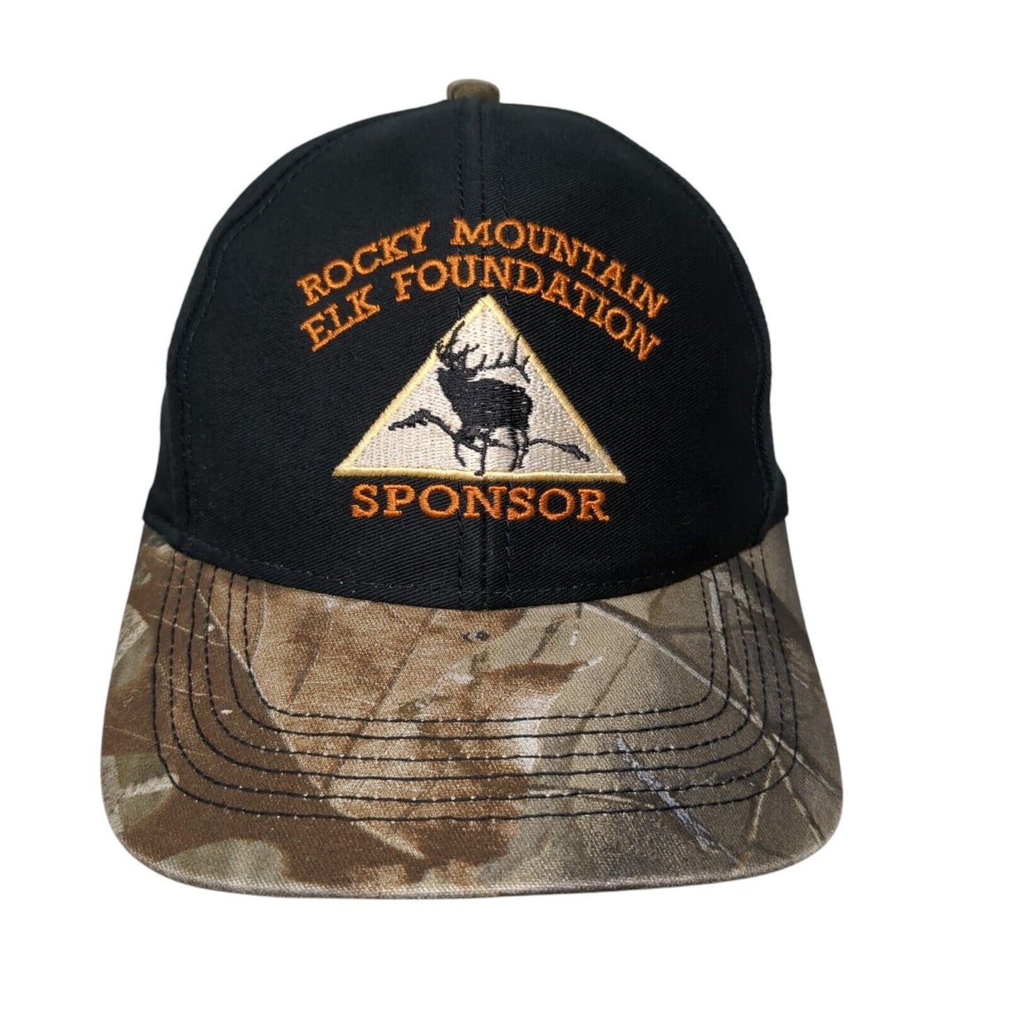 Rocky Mountain Elk Foundation Spondor Slideback Hat Multicolor OS Embroidered