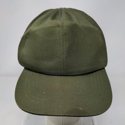 Unbranded Fitted Hat Green Size 7 1/4 Lightweight Vented Holes 6 Panel Blank