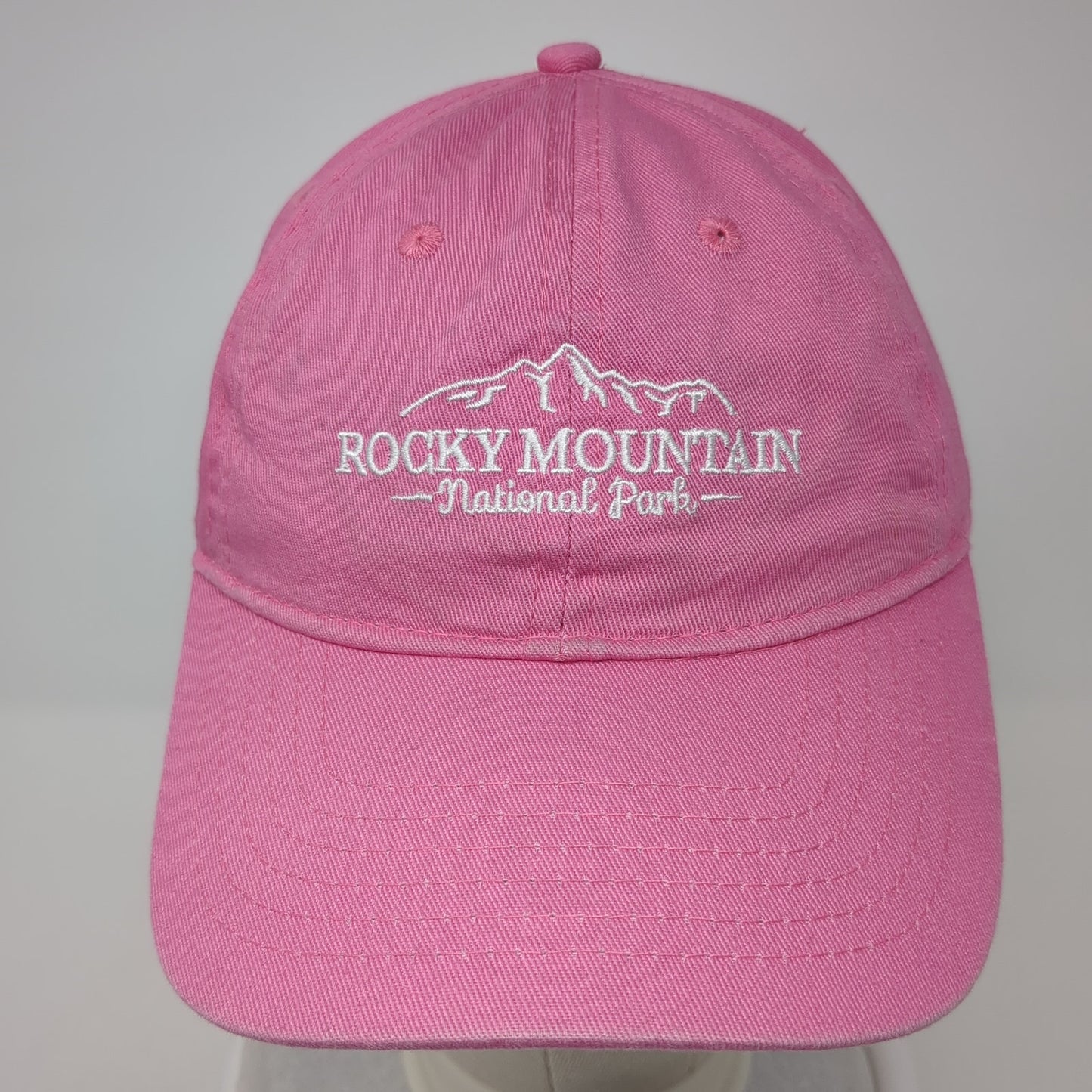 Rocky Mountain National Park Strapback Hat Pink One Size Adjustable Ouray