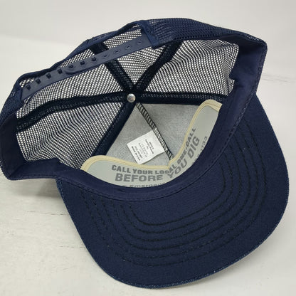 Royce AT&T Fiber Optics Washington Blue OS Trucker Hat Snapback Mesh USA Vintage