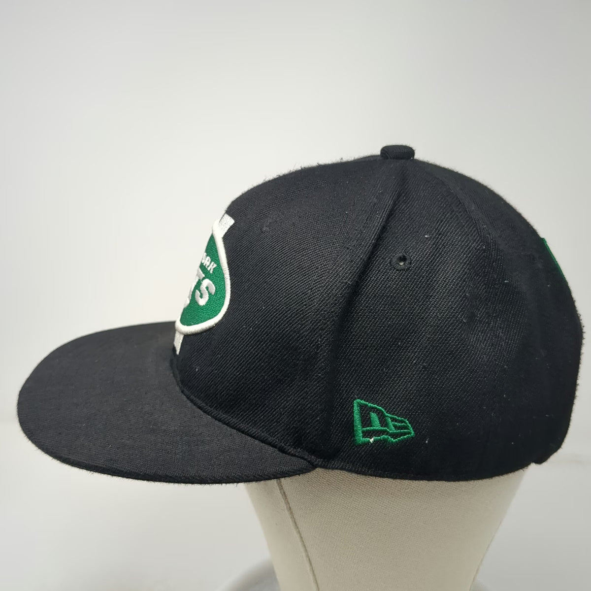 New York Jets NFL New Era Snapback Hat Black M 9FIFTY Flat Brim Logo