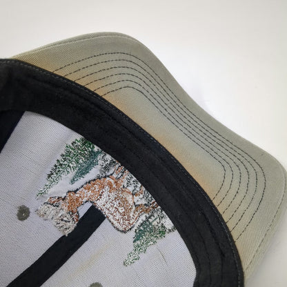 Top Level Trucker Hat Green One Size Deer Wildlife Mesh Snapback Hunting Woods