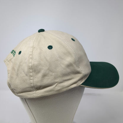 OTTO Trucker Hat Beige Green OSFM WSI Oster Logo Embroidered Cotton Strapback