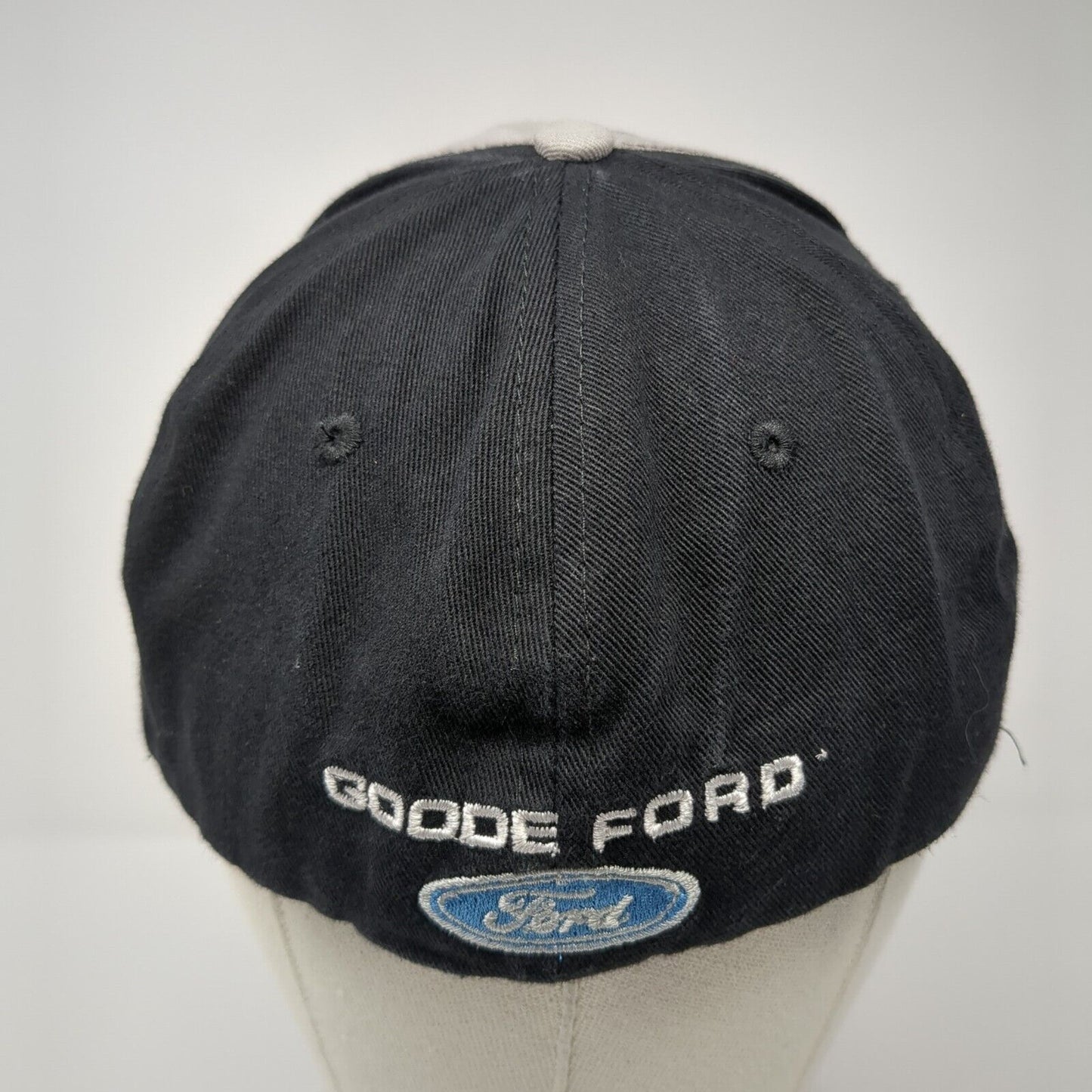 Goode Motor Ford Fitted Hat Gray One Size Embroidered Vented Holes 360 Apparel