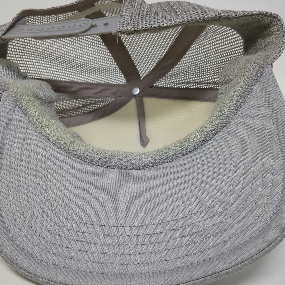 American Eagle Trucker Hat Gray One Size Sunset Eagle Graphic Mesh Foam Snapback