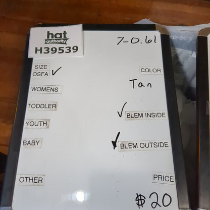 Hurley Snapback Trucker Hat Tan OS Adjustable Embroidered Mesh Back Yupoong