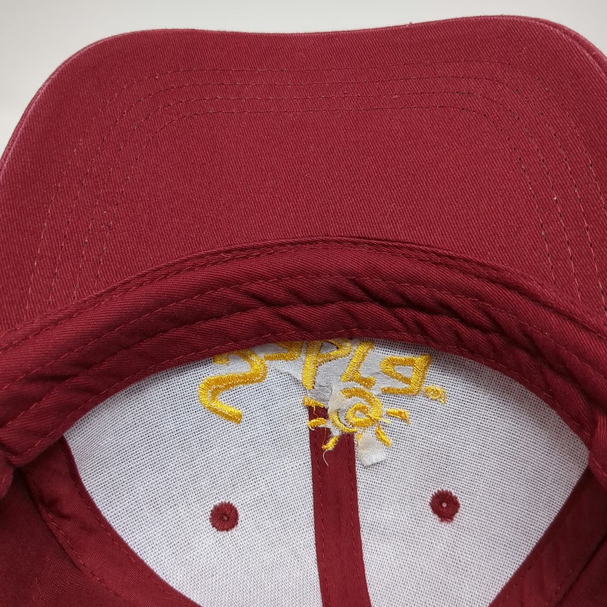 Sabra Logo Baseball Cap Red One Size Strapback Adjustable Cotton Embroidered Hat