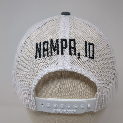 Grace Men Idaho Snapback Trucker Hat Gray One Size Mesh Back Colorblock