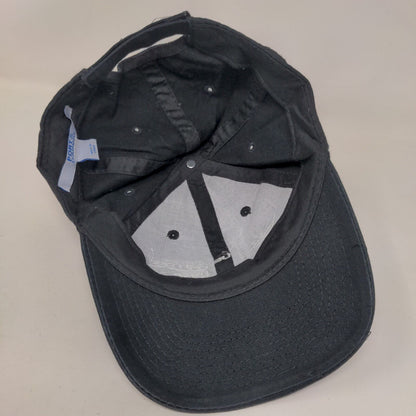 UEI College HVAC Strapback Hat Black One Size Embroidered Port & Company