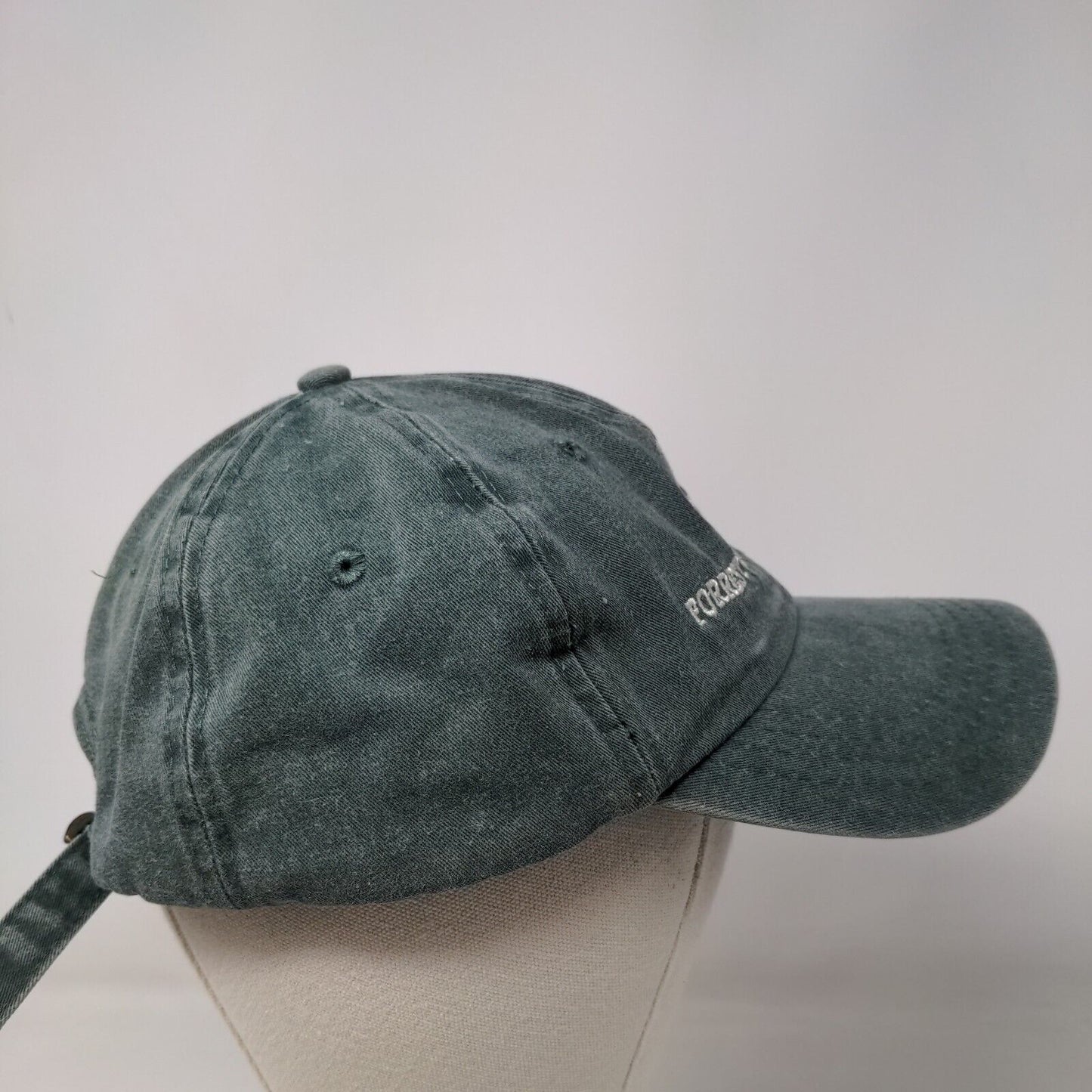 Forrest General Hospital Slideback Hat Green One Size Embroidered Cobra