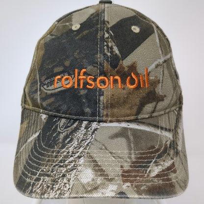 Daystone Baseball Cap Green Camo One Size Realtree Hardwoods Rolfson Oil Orange