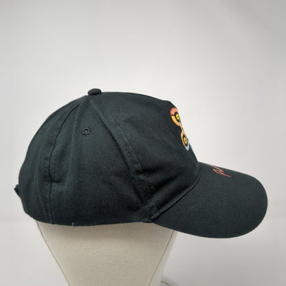 Puerto Rico Strapback Baseball Cap Black One Size Adjustable Embroidered