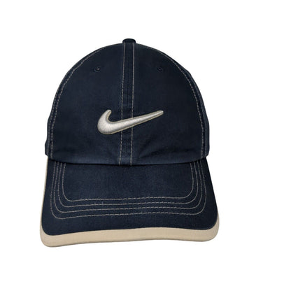 Nike Golf Strapback Hat Blue One Size Adjustable Embroidered Swoosh 6 Panel