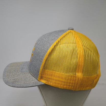 Fahrenheit Headwear Trucker Hat Gray Yellow One Size Rays for Rare Snapback Mesh