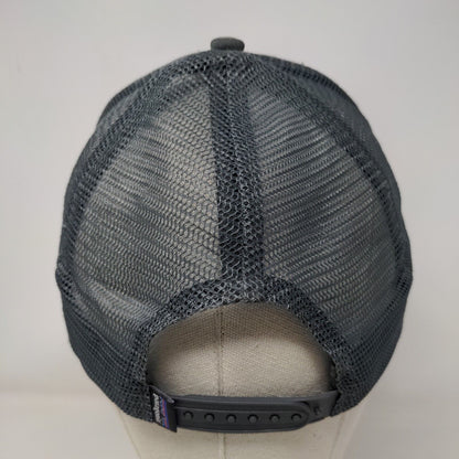 Patagonia Snapback Trucker Hat Gray ALL Adjustable Embroidered Mesh Back