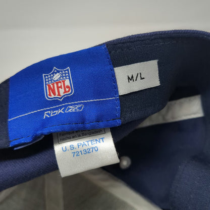 Reebok NFL Chargers Cap Gray Blue L Stretch Fit Embroidered Contrast Stitching