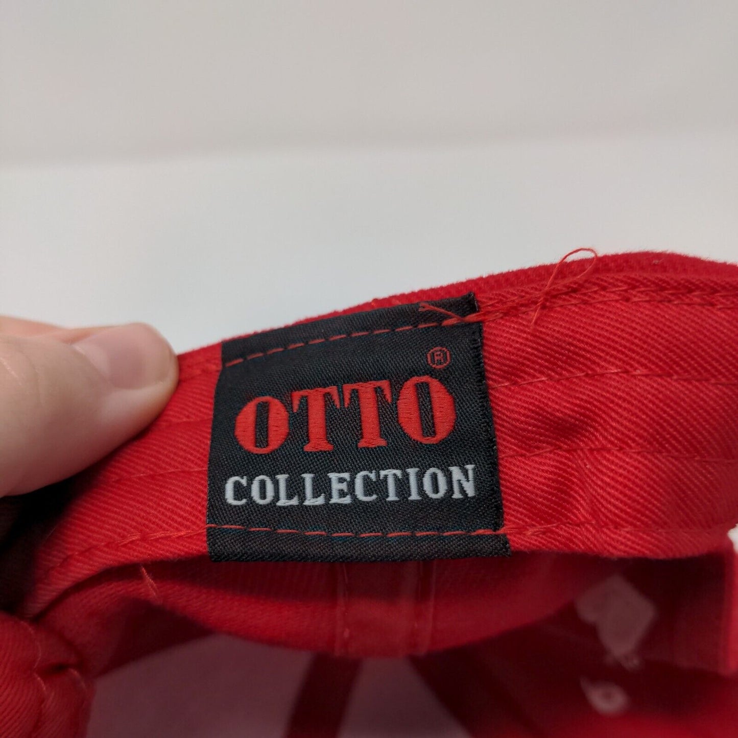 Priaxor BASF Strapback Hat Red OSFM Solid Embroidered Otto Collection