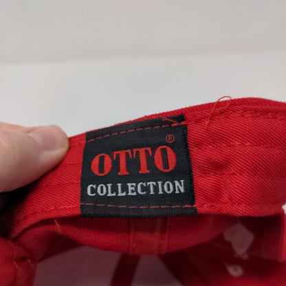 Priaxor BASF Strapback Hat Red OSFM Solid Embroidered Otto Collection