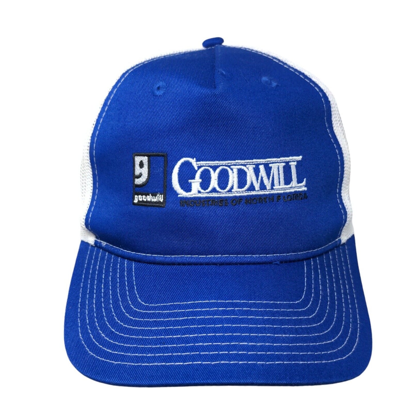 Goodwill Snapback Mesh Back Trucker Hat Blue One Size Port Authority