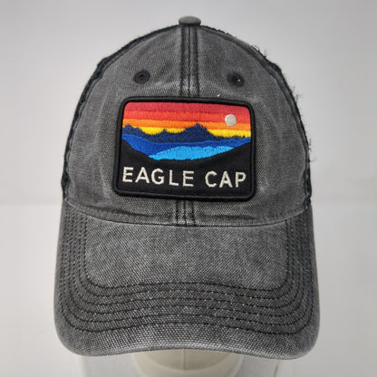Eagle Cap Snapback Trucker Hat Gray OS Adjustable Embroidered Mesh Back Legacy