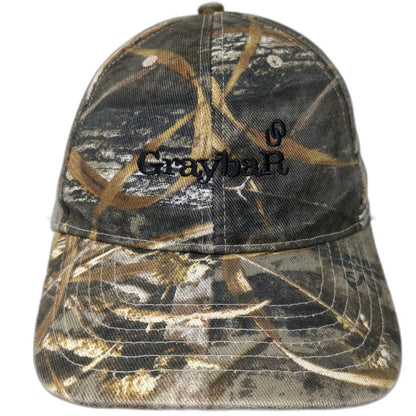 Kati Graybar Camo Baseball Cap Green One Size Slideback Buckle Embroidery Hat