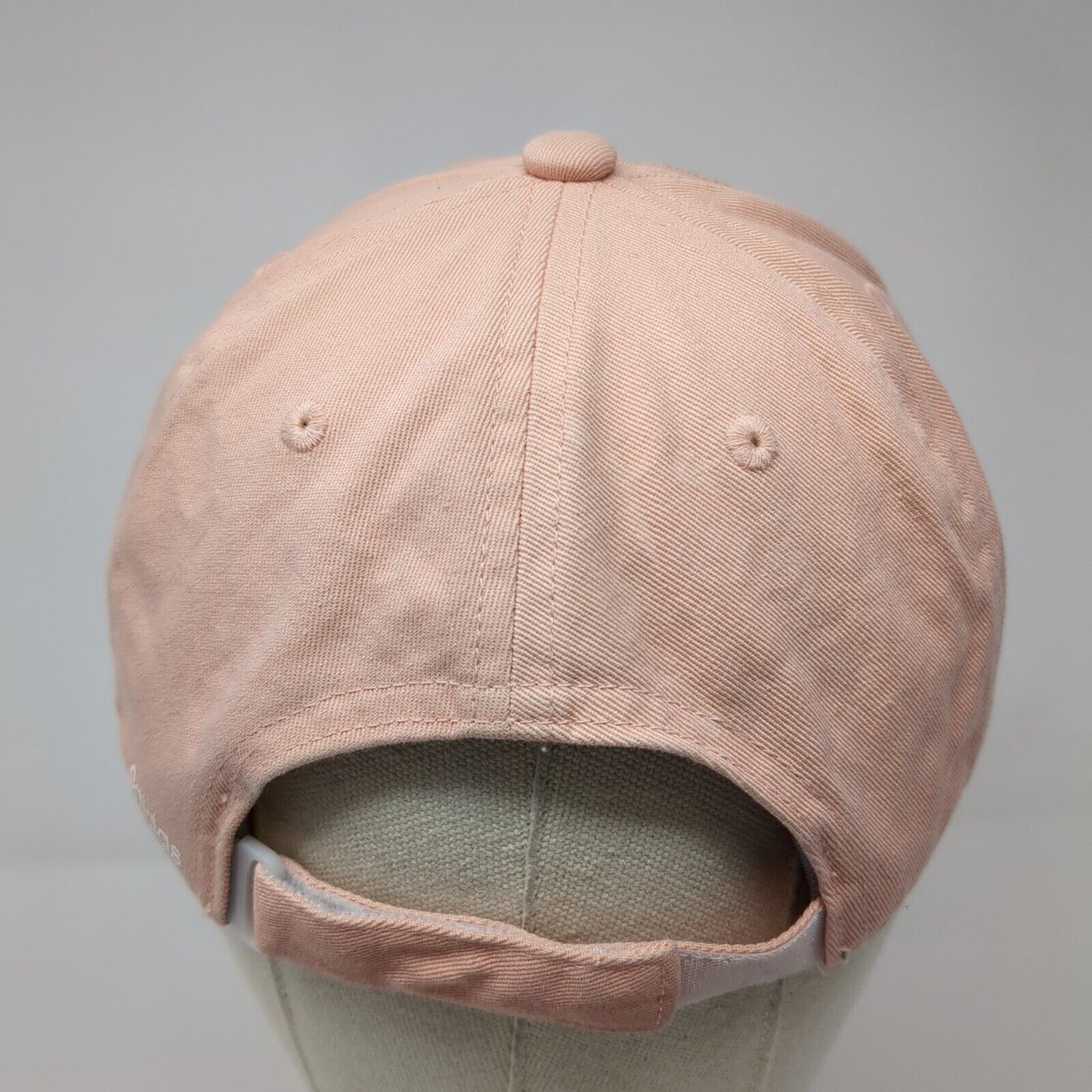 Adidas Strapback Hat Pink One Size Adjustable Embroidered 6 Panel Cotton