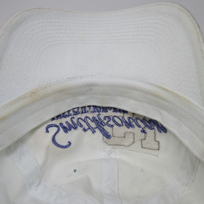 Perrin Smithsonian Institution White One Size Baseball Cap Slideback Hat Cotton