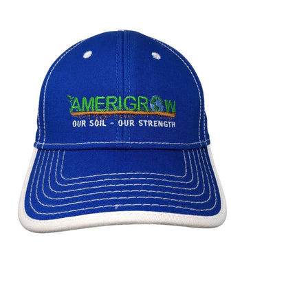 Amerigrow Our Soil Our Strength Strapback Hat Blue One Size Adjustable Otto