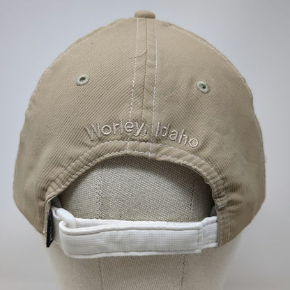 Imperial Baseball Cap White Beige One Size Circling Raven Golf Club Idaho Hat