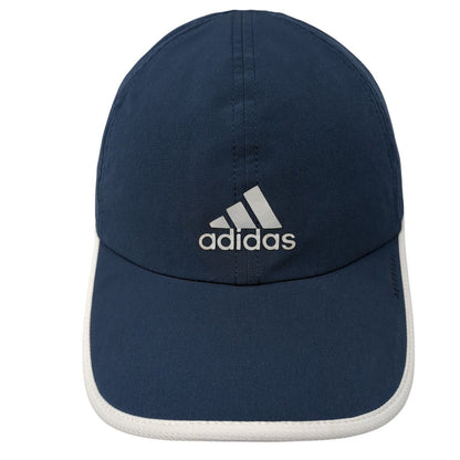 Adidas 3 Stripes Strapback Hat Blue One Size Adjustable White Trim
