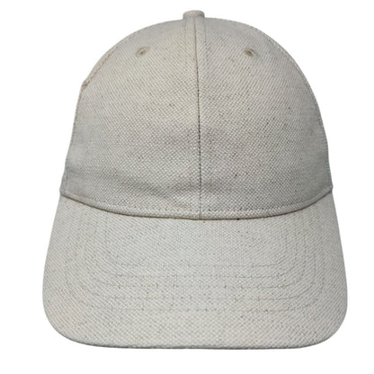 Unbranded Slideback Hat Tan One Size Adjustable Vented Holes 6 Panel Blank