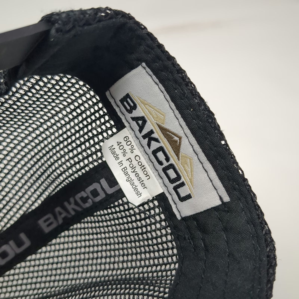 Bakcou Trucker Hat Green One Size Snapback Mesh BK Logo Structured Hunting Cap