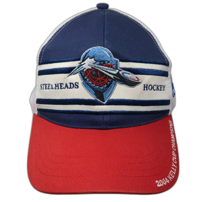 Destroyer Idaho Steelheads ECHL Trucker Hat Blue Red White One Size Pepsi 2004