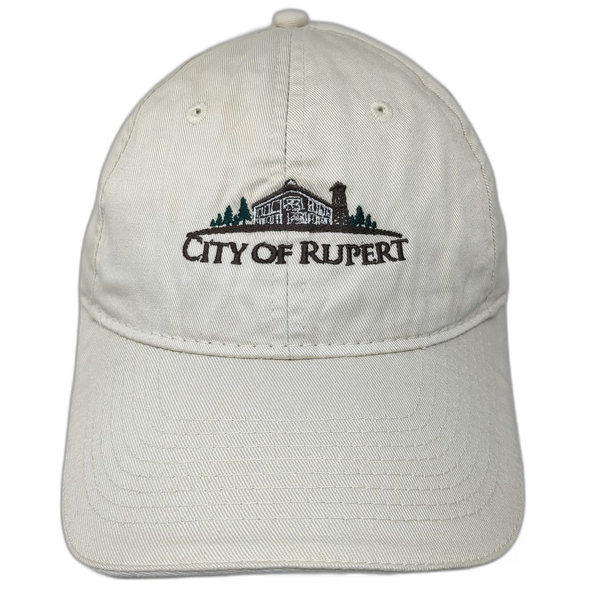 Port & Company Baseball Cap Beige One Size City of Rupert Idaho Embroidered Hat