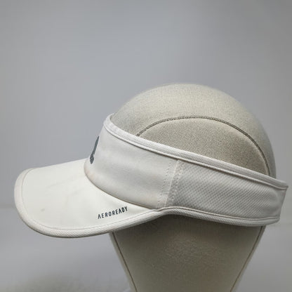 Adidas Visor White One Size Aeroready Adjustable Strapback Hat Athletic Golf