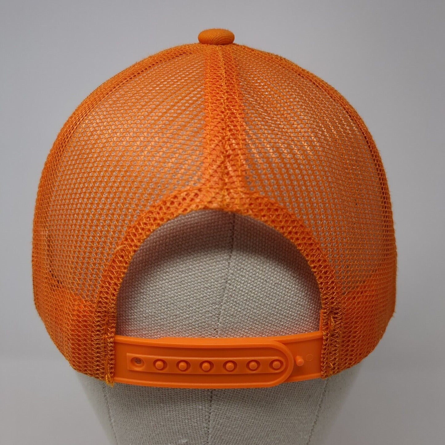 Ventev 2000 Cambridge Snapback Trucker Hat Orange OS Adjustable Mesh Pit Bull