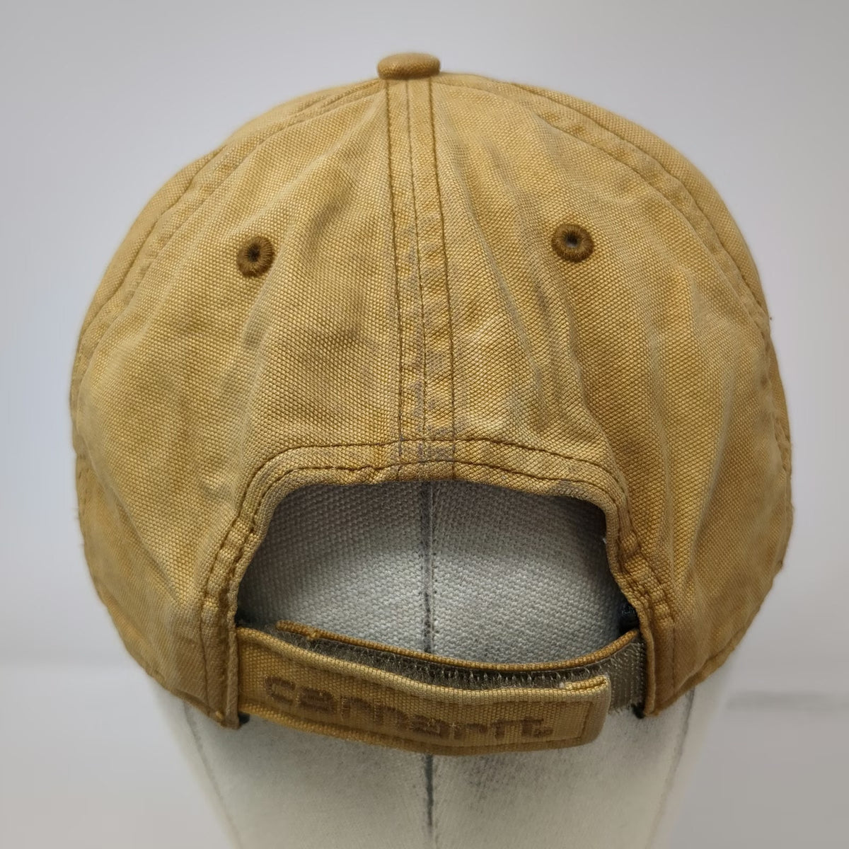 Carhartt Baseball Cap Brown One Size Strapback Duck Canvas Patch Workwear Hat
