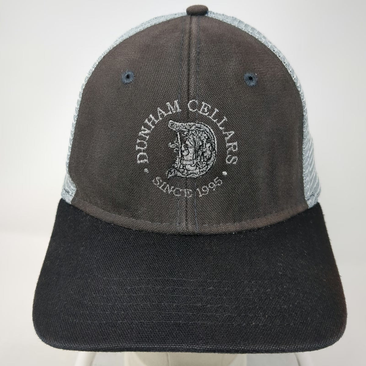 DRI DUCK Trucker Hat Black One Size Dunham Cellars Winery Mesh Back Snapback
