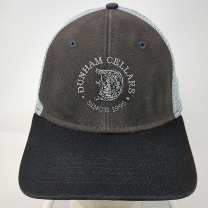 DRI DUCK Trucker Hat Black One Size Dunham Cellars Winery Mesh Back Snapback